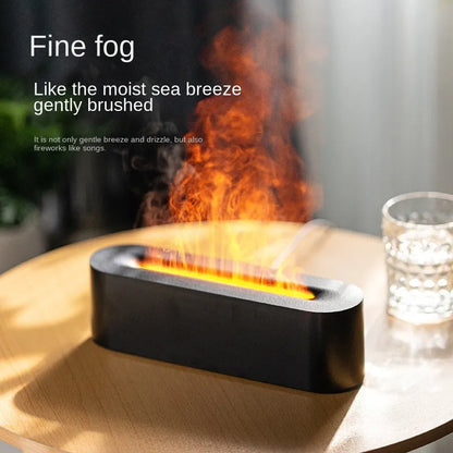 2023 Ultrasonic Multi-color Flame Aroma Diffuser, Air Humidifier and Fogger...