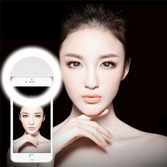 2023 Mobile Phone LED Selfie Ring Light with Luminous Ring Clip