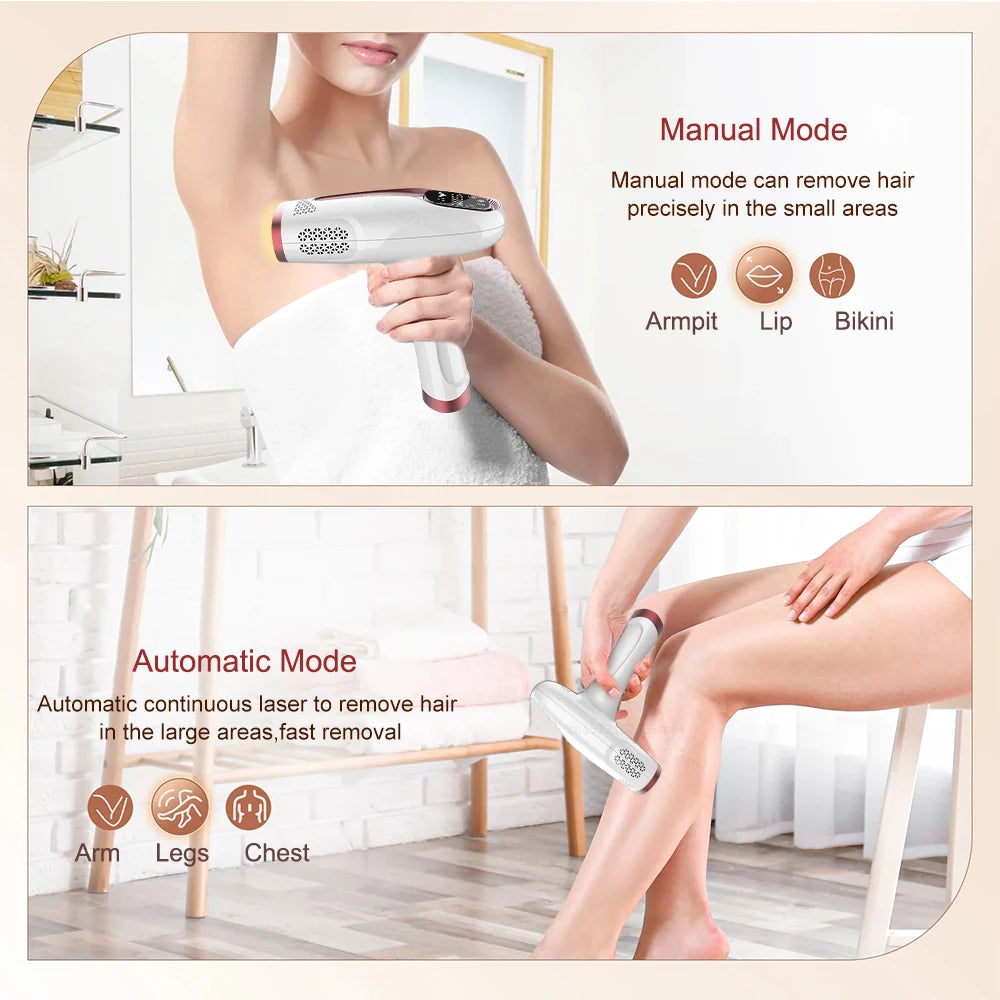 Laser Epilator Hair Removal for Full Body Women Legs Painless Hair Remover...