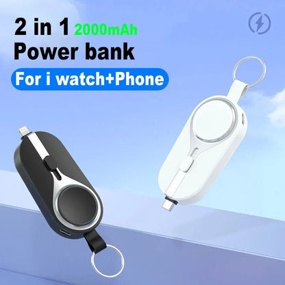 Portable Power Bank for Iwatch, Iphone and Android