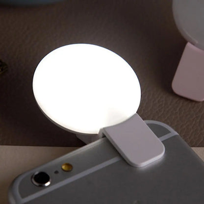 Mobile Phone LED Ring Light Photography Clip Fill perfect for Selfie.